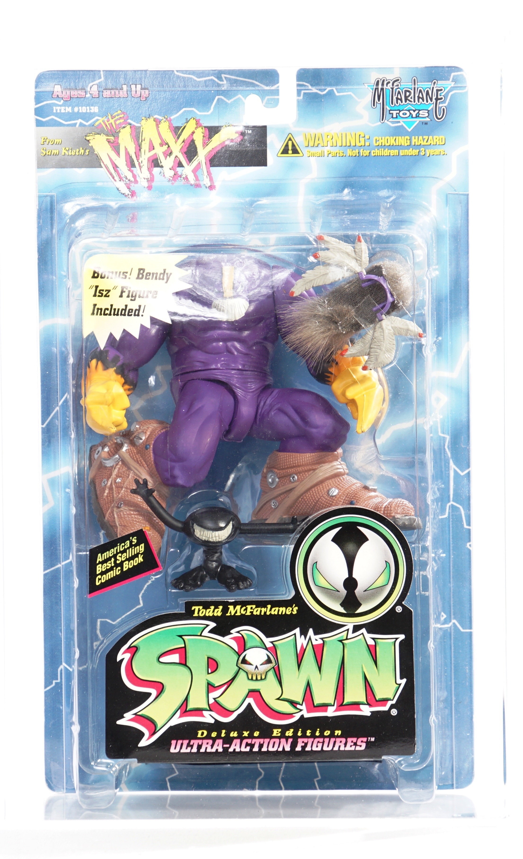 1996 Mcfarlane Toys Spawn Carded Action Figure The Maxx Black Isz
