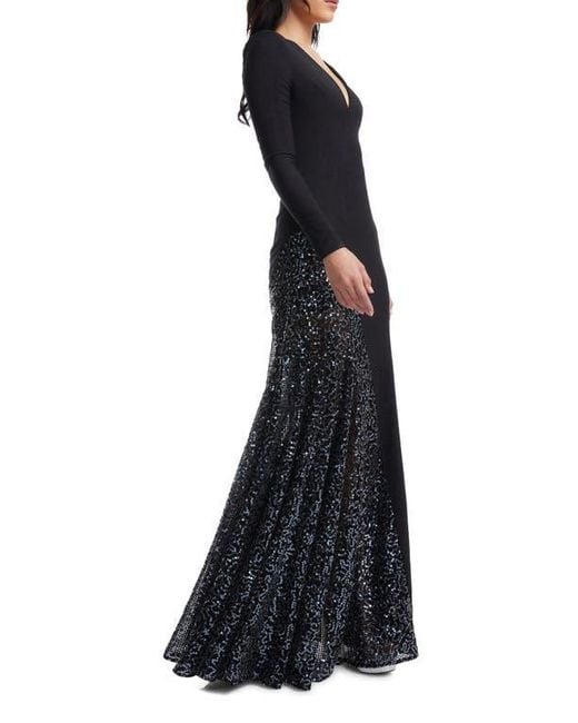 Black Dress Tj Maxx Evening Gowns Tj Maxx Women S Black Winnie Long Sleeve Gown With Mesh