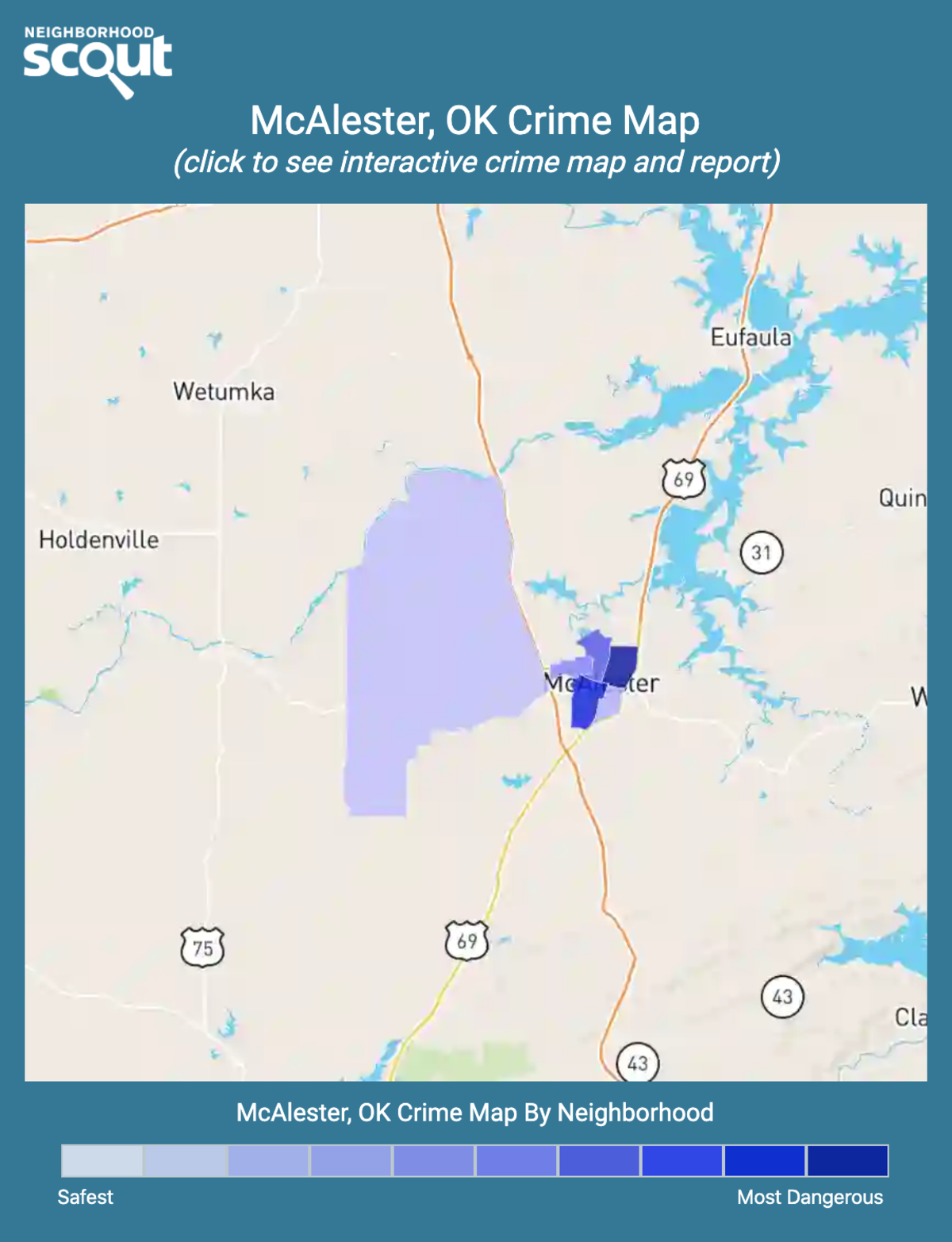 Mcalester Crime Rates And Statistics Neighborhoodscout