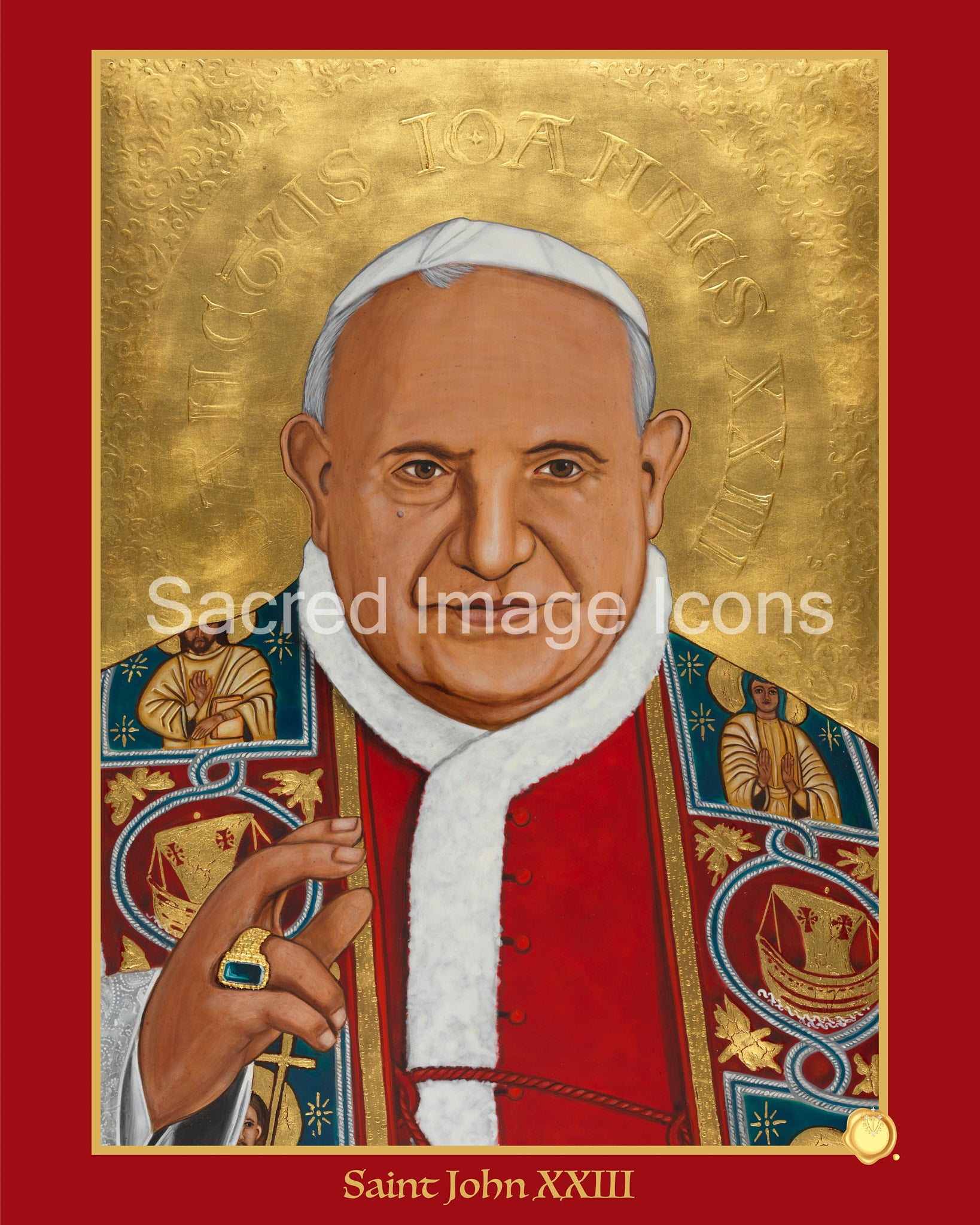Saint John Xxiii Icon Print Sacred Image Icons