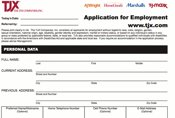 Tj Maxx Careers 2020 Submit Online Job Application For Tjmaxx Jobsite