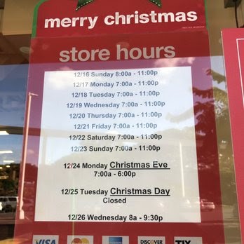 Tj Maxx Hours Christmas