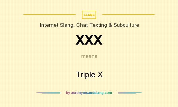 Xxx Meaning Text